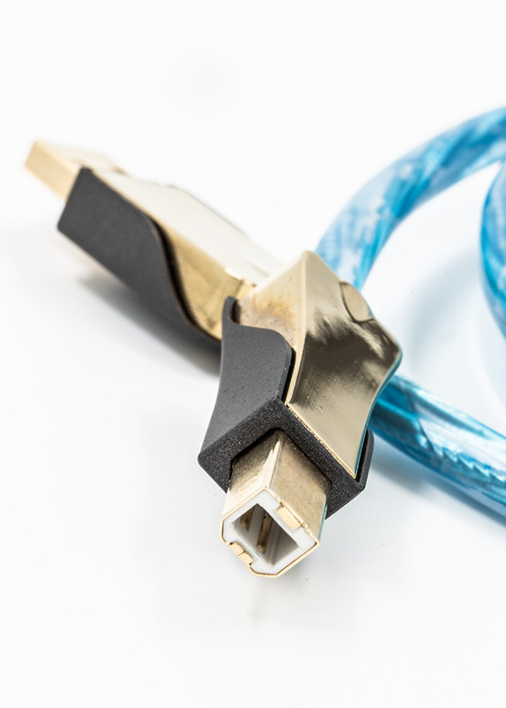 Supra Sword Excalibur USB 2.0 A-B high speed 480+Mbit/s verzilverd koper en vergulde connectoren vanaf 1,0 meter - Afbeelding 3