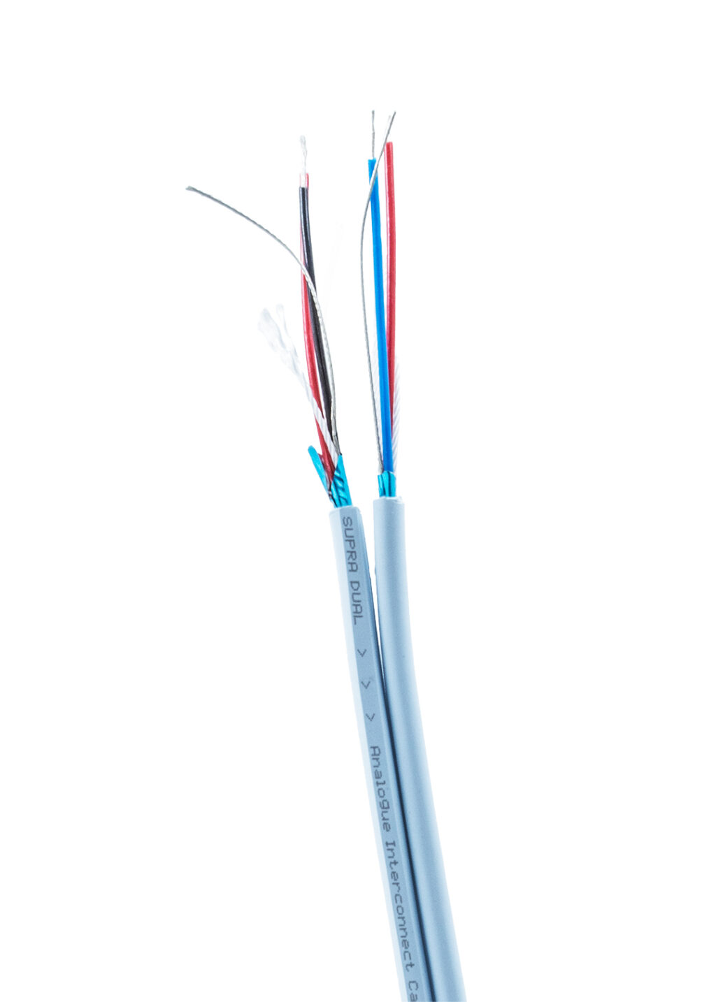 Supra Dual RCA interlink 2x3x0.24mm2 AWG 23 vergulde 24K connectoren en dubbele afscherming stereoset 2 stuks vanaf 0,5 meter - Afbeelding 4