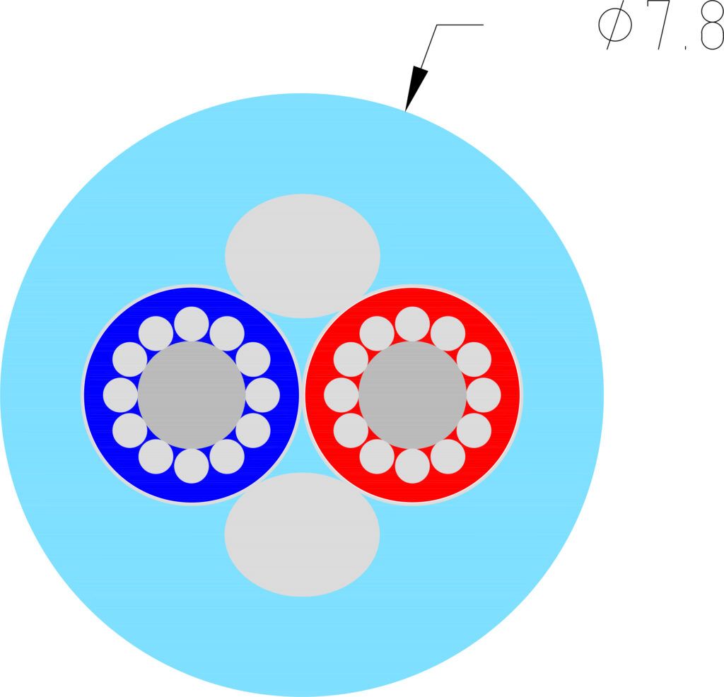 Supra EFF-IRB Audio RCA interlink verzilverde geleiders 1x3x0.46mm2 AWG 21 met hoogwaardige haakse PPR-B vergulde 24K connectoren stereoset 2 stuks vanaf 1,0 meter - Afbeelding 3