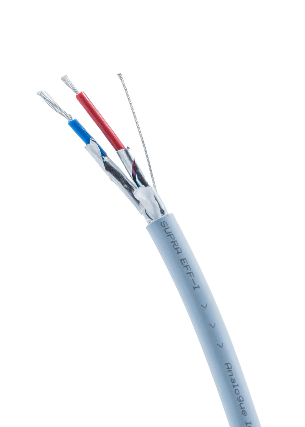 Supra EFF-IRB Audio RCA interlink verzilverde geleiders 1x3x0.46mm2 AWG 21 met hoogwaardige haakse PPR-B vergulde 24K connectoren stereoset 2 stuks vanaf 1,0 meter - Afbeelding 2