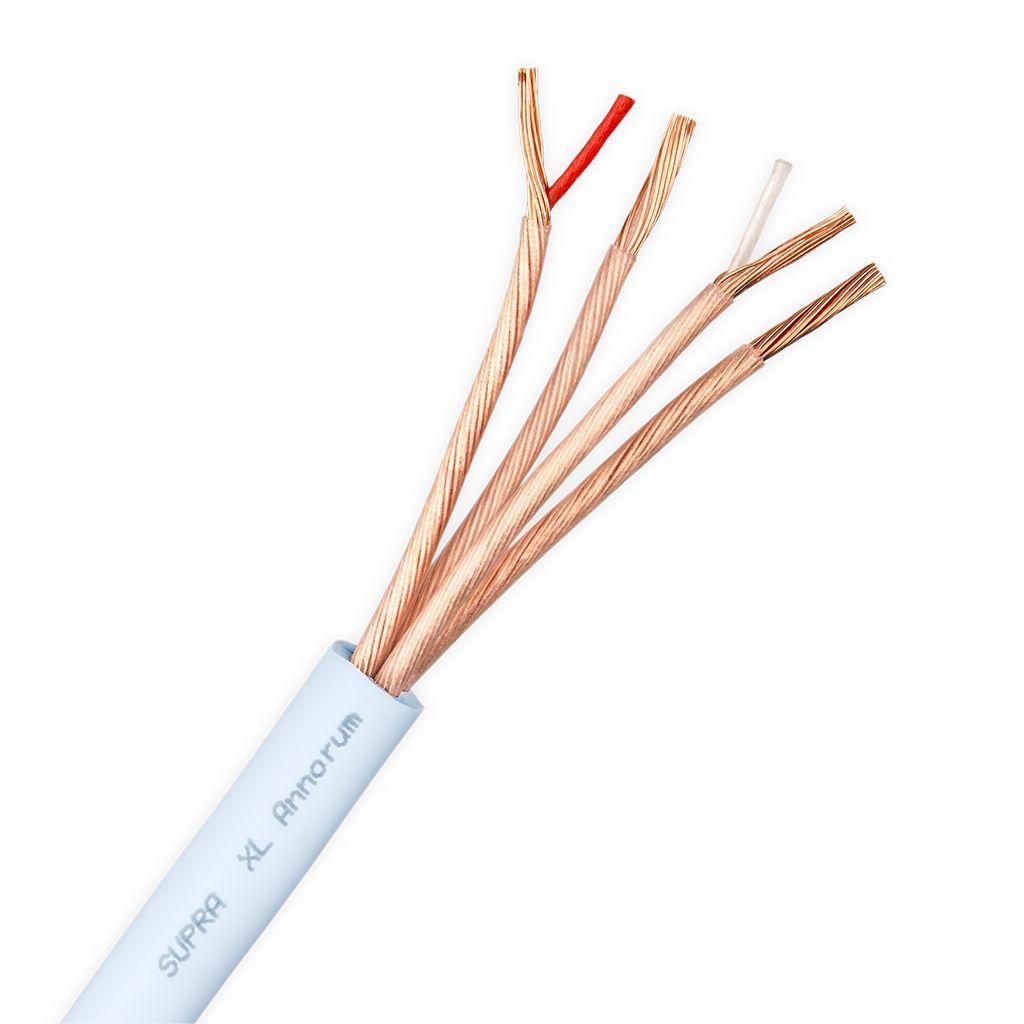 Supra XL Annorum Combicon single-wire luidsprekerkabel 2 x 3,2 mm2 AWG12 inclusief verwisselbare banaanpluggen + spades stereoset 2 stuks vanaf 2,0 meter - Afbeelding 4