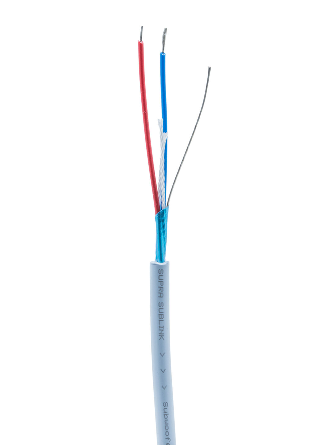 Supra Sublink subwooferkabel 1RCA naar 1RCA blauw 1x3x0.24mm2 / AWG 23 met vergulde connectoren vanaf 2,0 meter - Afbeelding 2