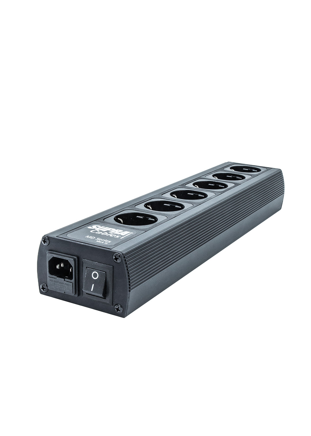 Supra MD 06 EU SPC Black afgeschermd stekkerblok met Non-Intrusive Filtering (NIF) en verzilverde OFC interne bedrading 6 x schuko met C13 - 10A aansluiting - Afbeelding 8