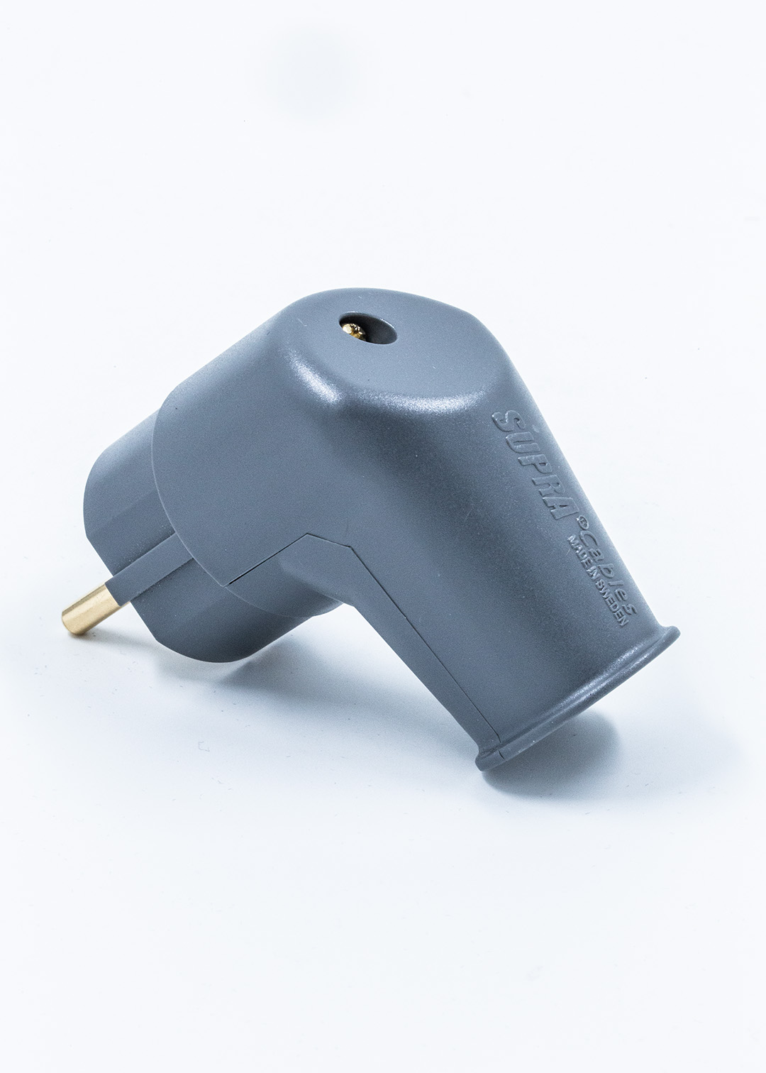 Supra SW-EU/A Male 24K Gold-plated OFC - schuko haakse netstekker 10A tot Ø11,5mm AWG 11 - Afbeelding 2