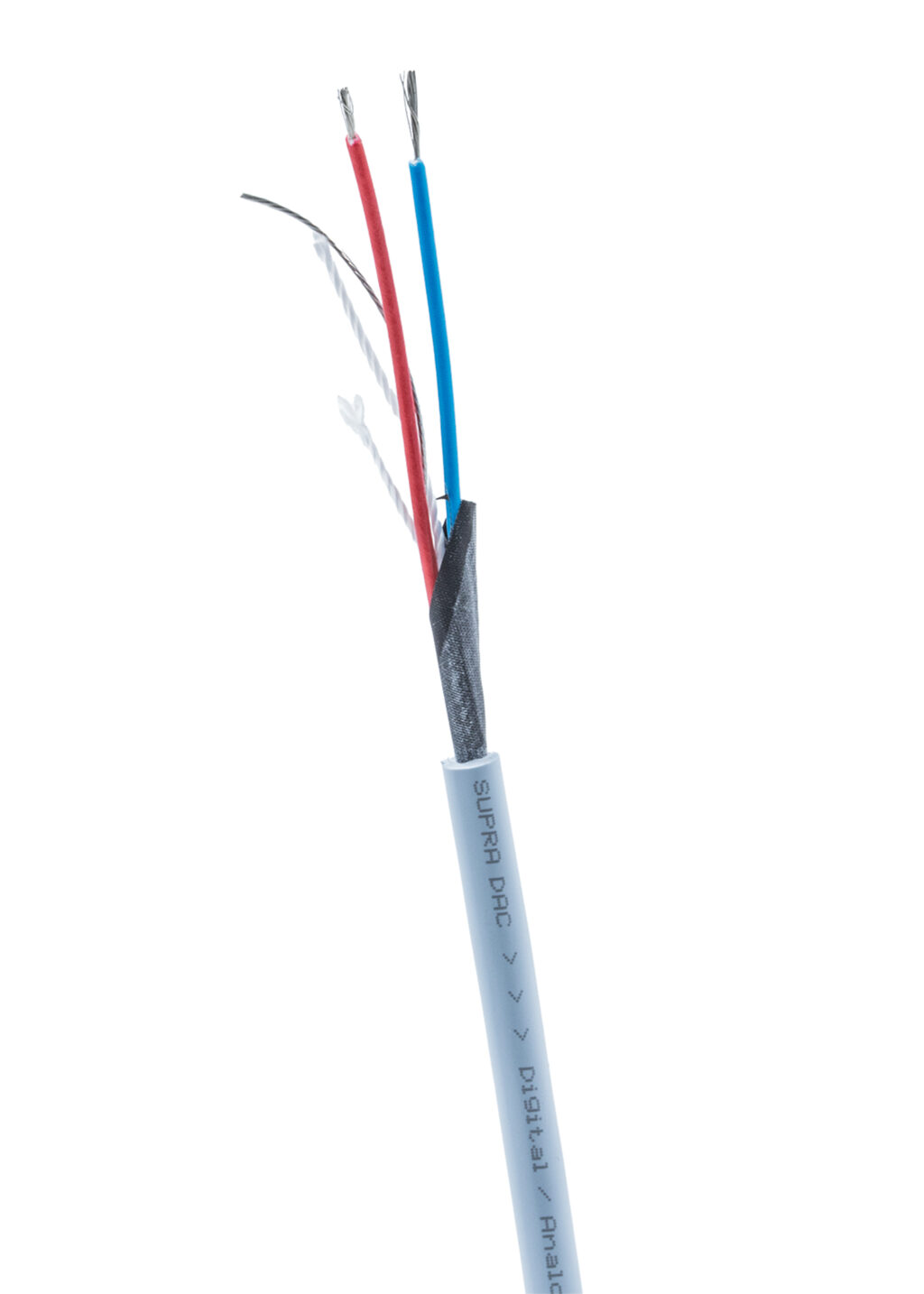 Supra DAC-SC subwooferkabel 1RCA naar 1RCA blauw 1x3x0.24mm2 / AWG 23 met vergulde connectoren en verbeterde afscherming vanaf 2,0 meter - Afbeelding 2