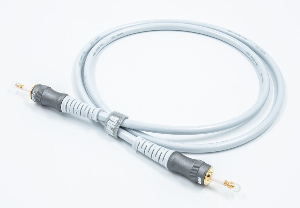 Supra ZAC Mintos Mini-Toslink 3,5 mm to Mini-Toslink 3,5 mm optische kabel tripple-polished lens en vergulde connectoren 1,0 meter