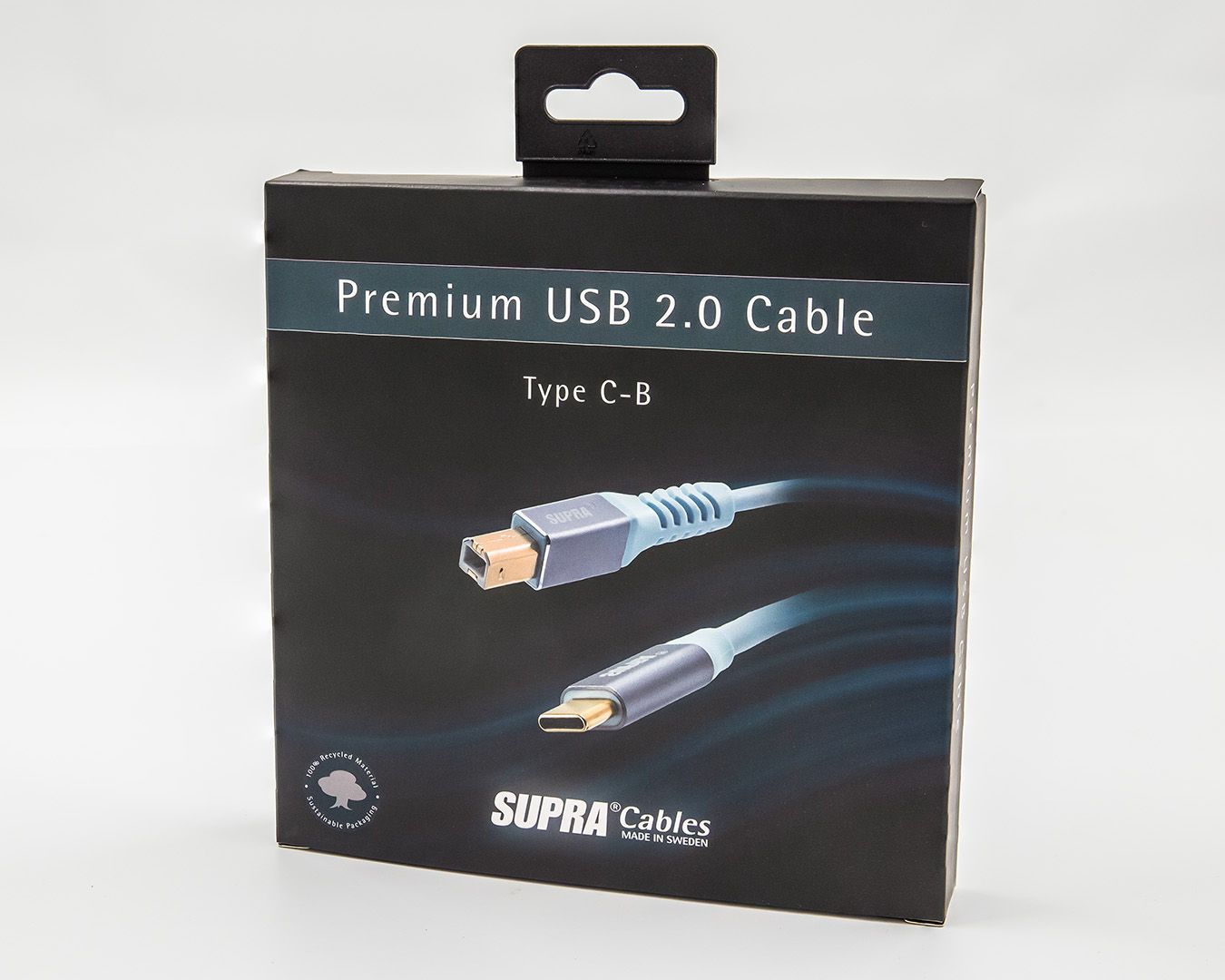Supra USB 2.0 C-B Blue high speed 480 Mbps vergulde connectoren vanaf 1,0 meter - Afbeelding 5